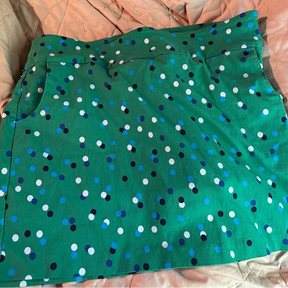 Zac & Rachel Green, Blue  White Polka Dot Skort